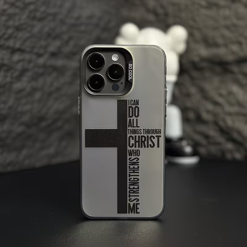 Xo Phone Accessories - Cover Anti-Impronta a Croce con Design