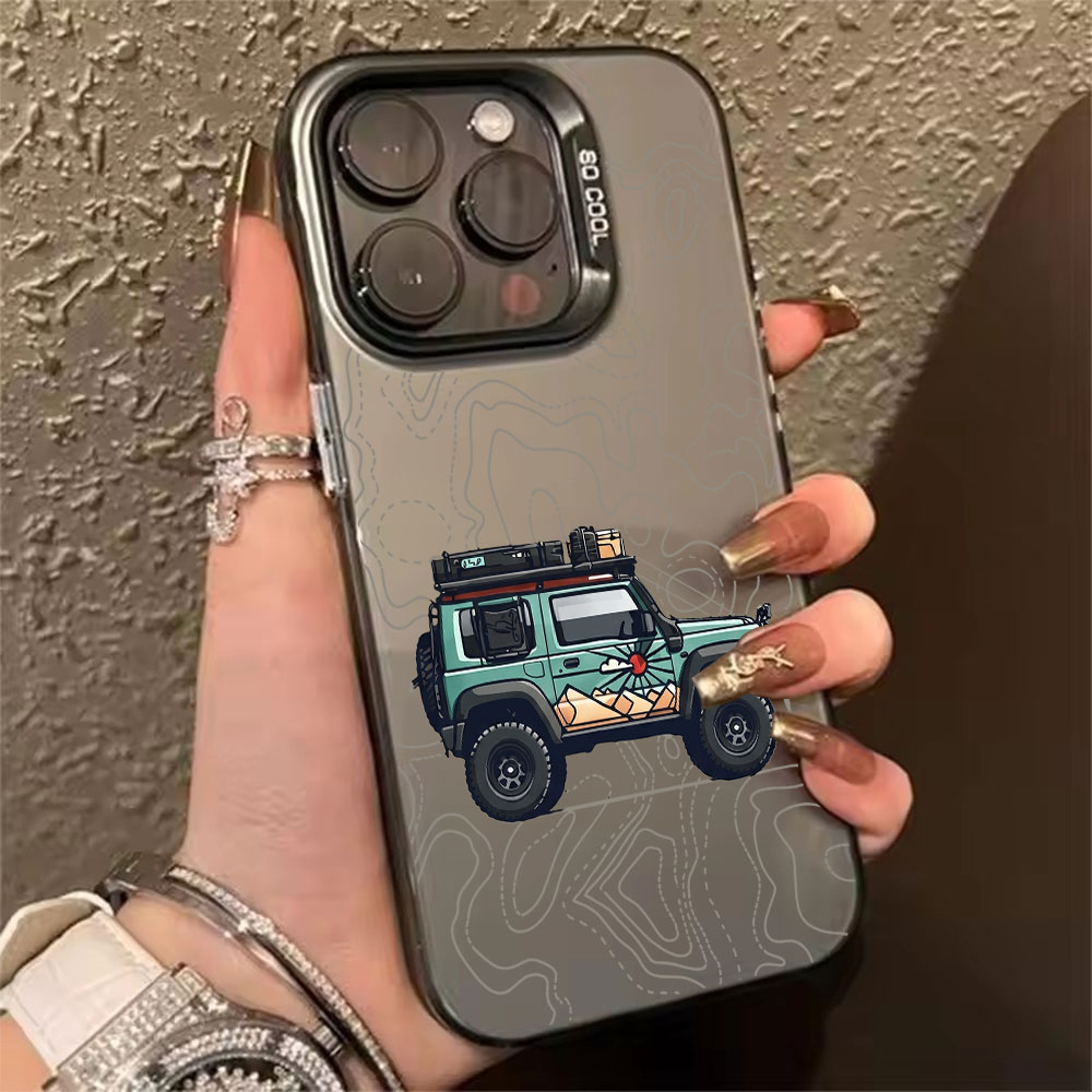 Xo Phone Accessories - Custodia Rigida Anti-Graffio con Motivo Auto