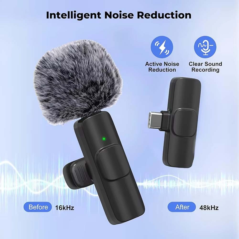 Microfono Lavalier Wireless 1  - Type C Adapter recensione e prezzo